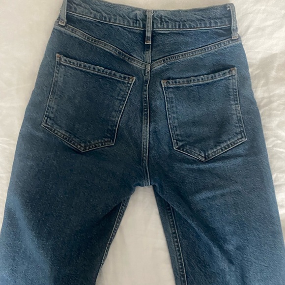 Agolde Riley high rise crop jeans size 25 - Picture 6 of 7